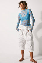 Load image into Gallery viewer, Free People Size X- Small Sky Blue Top- Ladies
