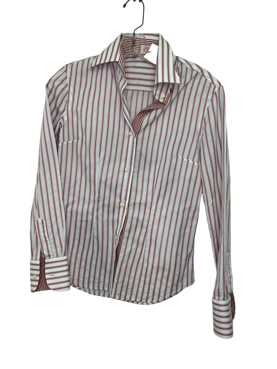 Julia Size 6 Red Stripe Pre-Owned Shirt- Ladies