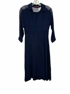 Comptoir des Cot. Size XXS Navy Pre-Owned Dress- Ladies