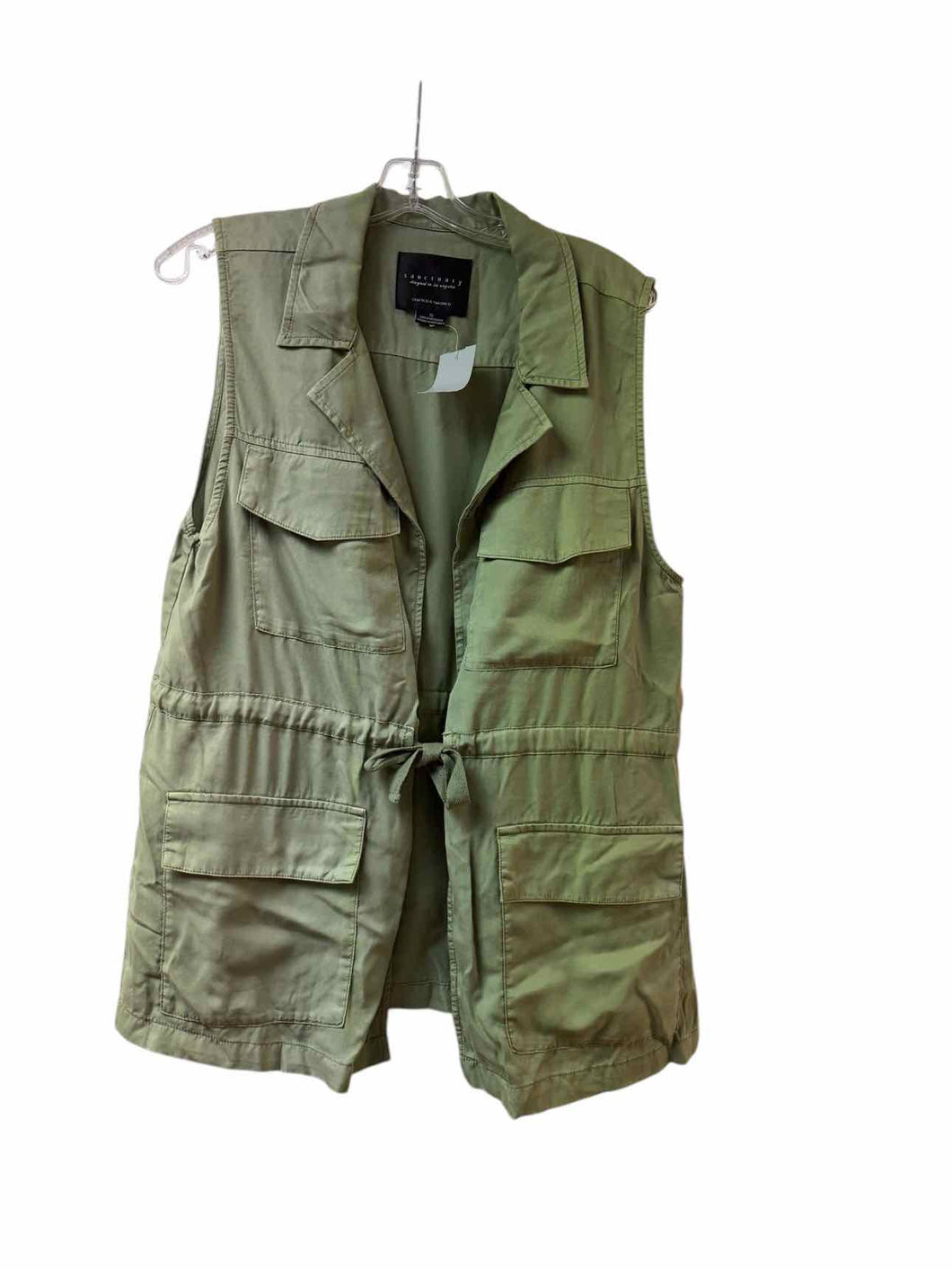 Sanctuary Size X-Large Olive Pre-Owned Vest- Ladies