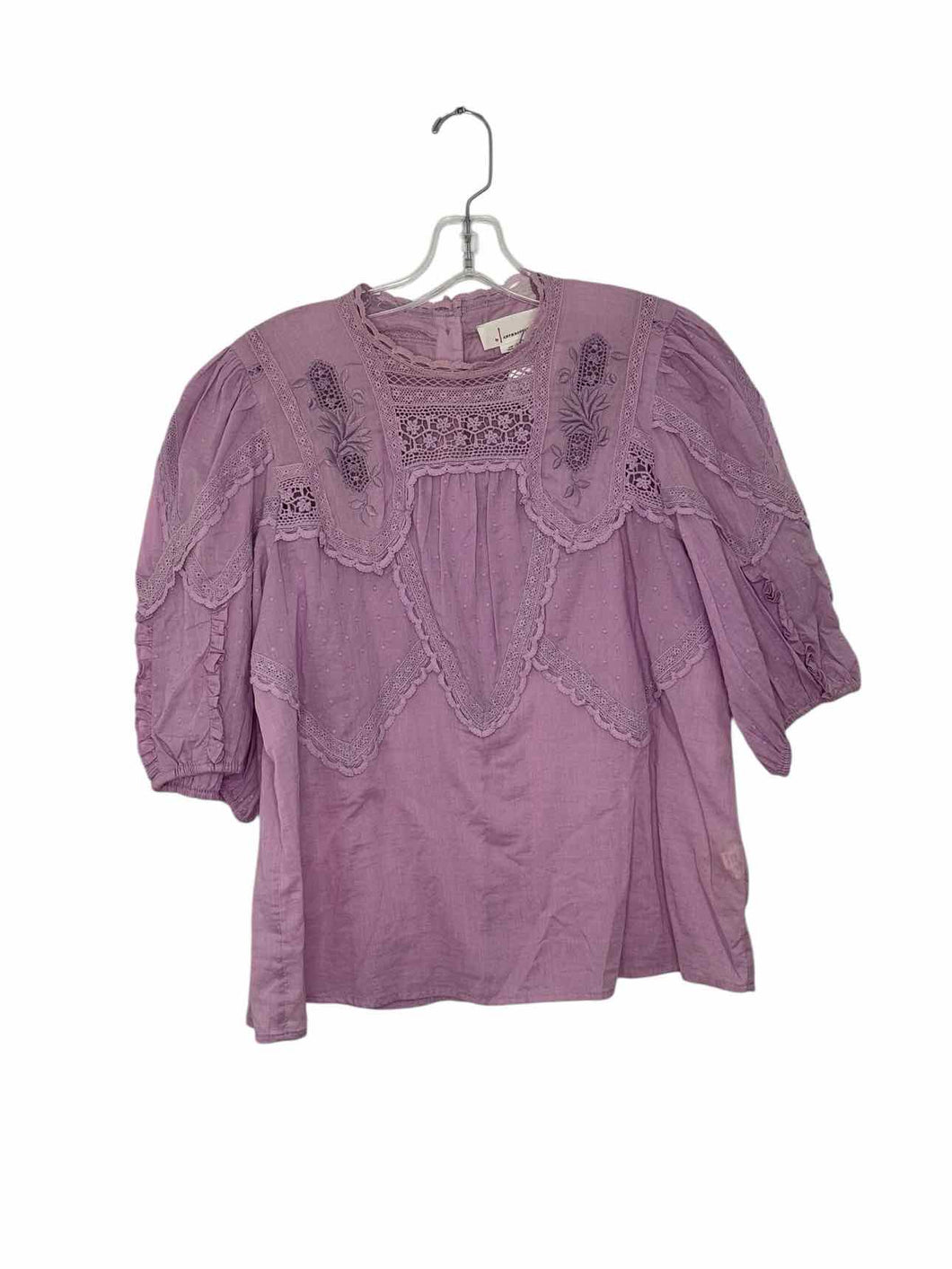 Anthropologie Size Medium Lilac Pre-Owned Blouse- Ladies