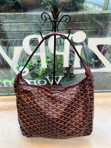 Goyard Burgundy Print Pre-Owned Purse- Ladies