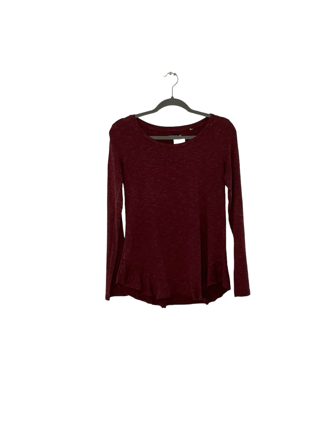 Toad & Co Size Small Burgundy Pre-Owned Top- Ladies