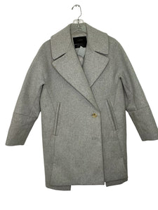 J Crew Size 6 Grey Pre-Owned Coat- Ladies