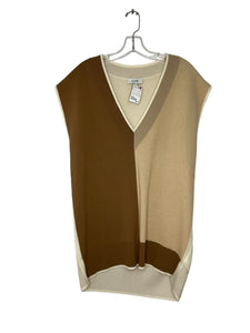 Cos Size Small Beige Print Vest- Ladies