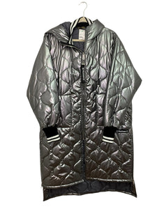 Size X-Large Silver Pre-Owned Coat- Ladies