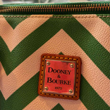 Load image into Gallery viewer, Dooney &amp; Bourke Green Stripe Pre-Owned Purse- Ladies
