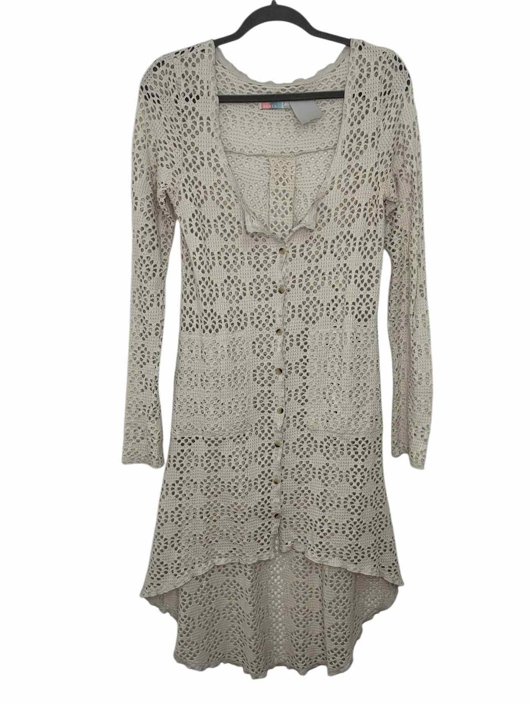 Free People Size Small Cream Pre-Owned Dress- Ladies