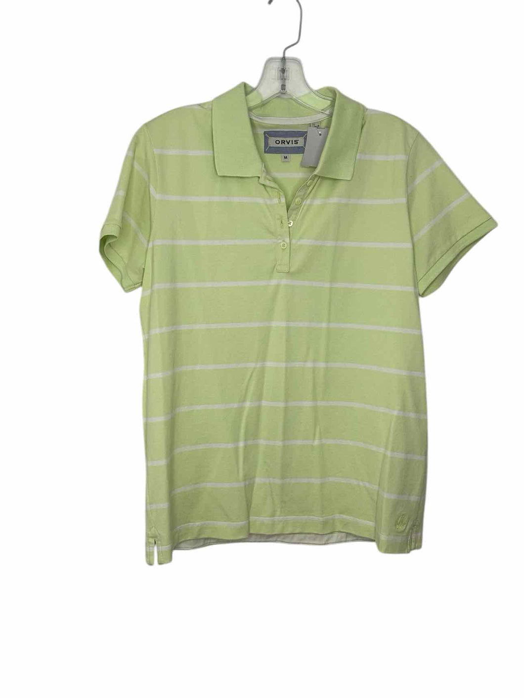 Orvis Size Medium Green Stripe Pre-Owned Shirt- Ladies