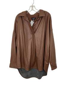 Size XXL Brown Pre-Owned Shirt- Ladies