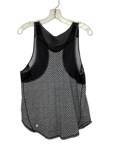 Lululemon Size Small Black Print Pre-Owned Tank Top- Ladies