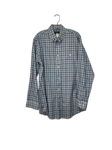 Orvis Size M Blue Plaid Pre-Owned Shirt- Mens