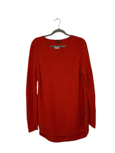 Eileen Fisher Size Medium Red Pre-Owned Sweater- Ladies