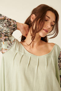 Free People Size X- Small Sage Top- Ladies