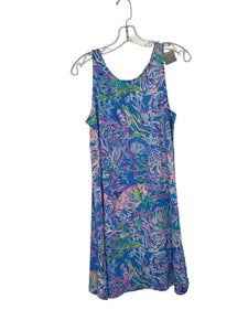 Lilly Pulitzer Size Medium Blue Print Pre-Owned Dress- Ladies