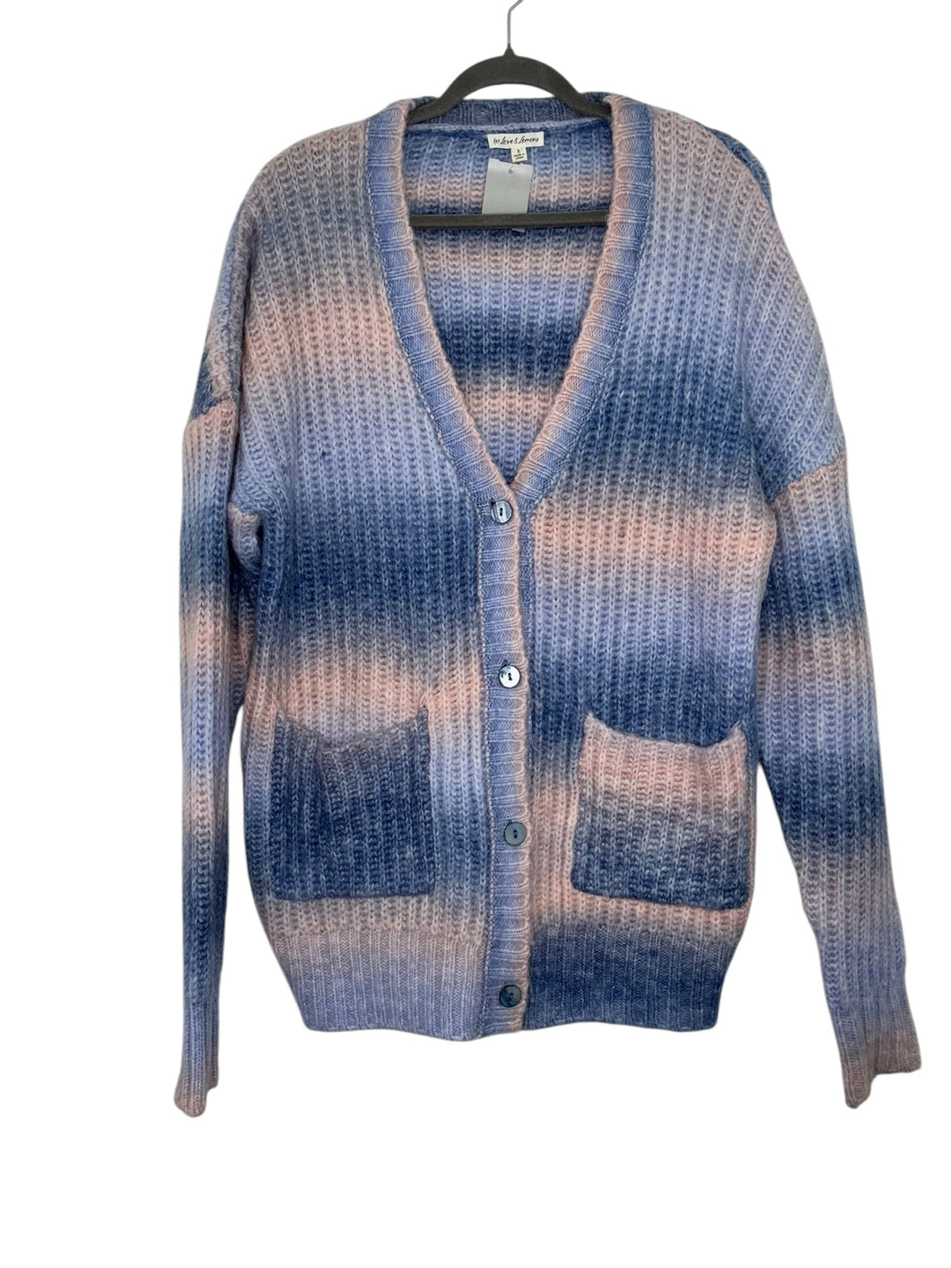 For Love & Lemons Size Small Blue Stripe Pre-Owned Sweater- Ladies