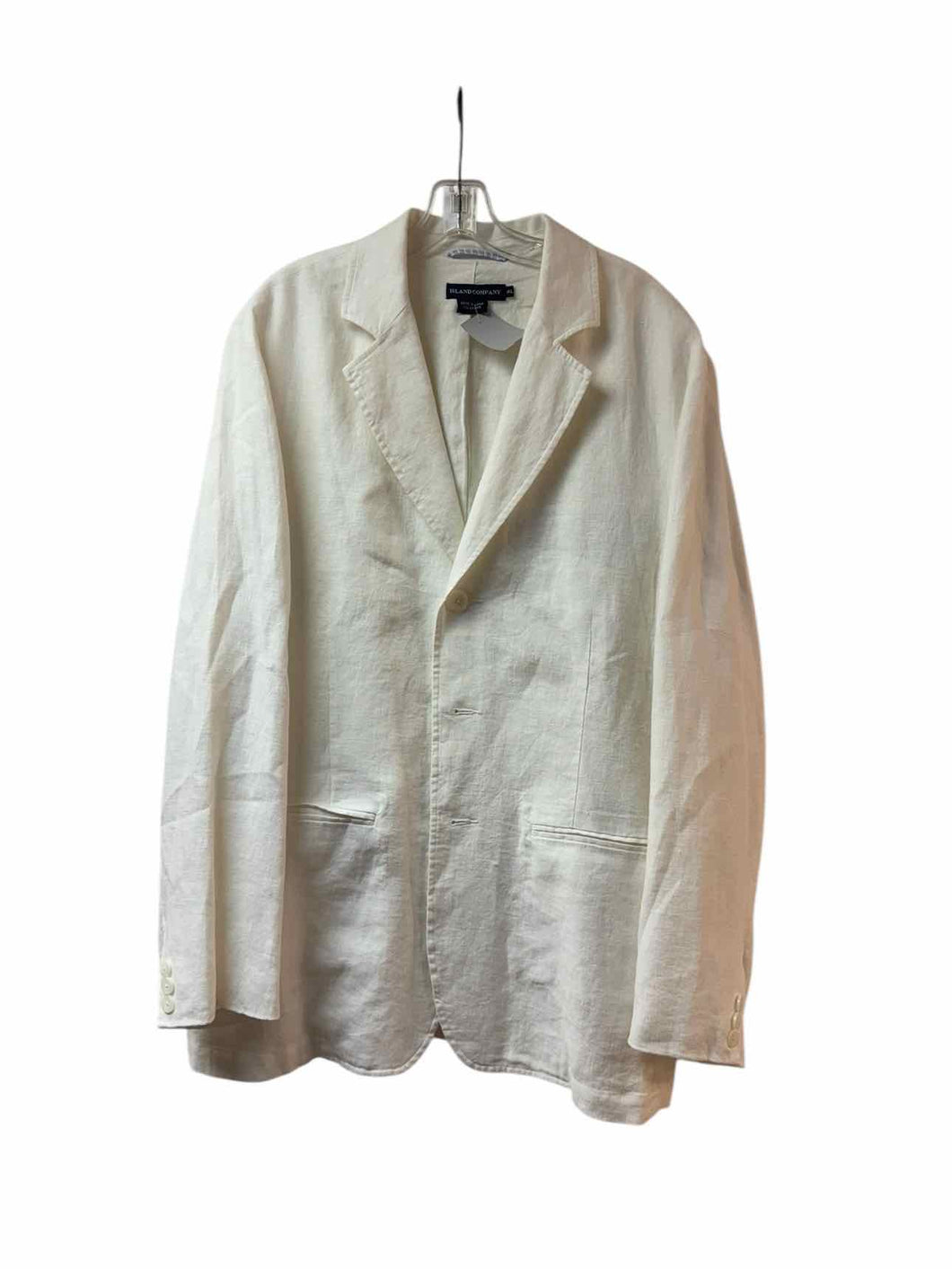 Island Company Size XL Cream Pre-Owned Blazer/Indoor Jacket- Mens