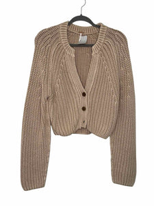 Free People Size Small Beige Pre-Owned Sweater- Ladies