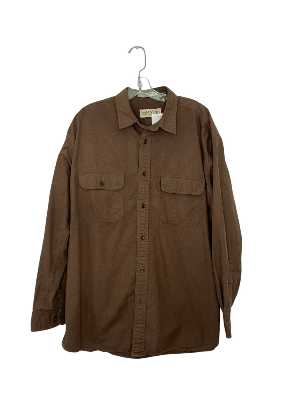 Orvis Size L Brown Pre-Owned Shirt- Mens