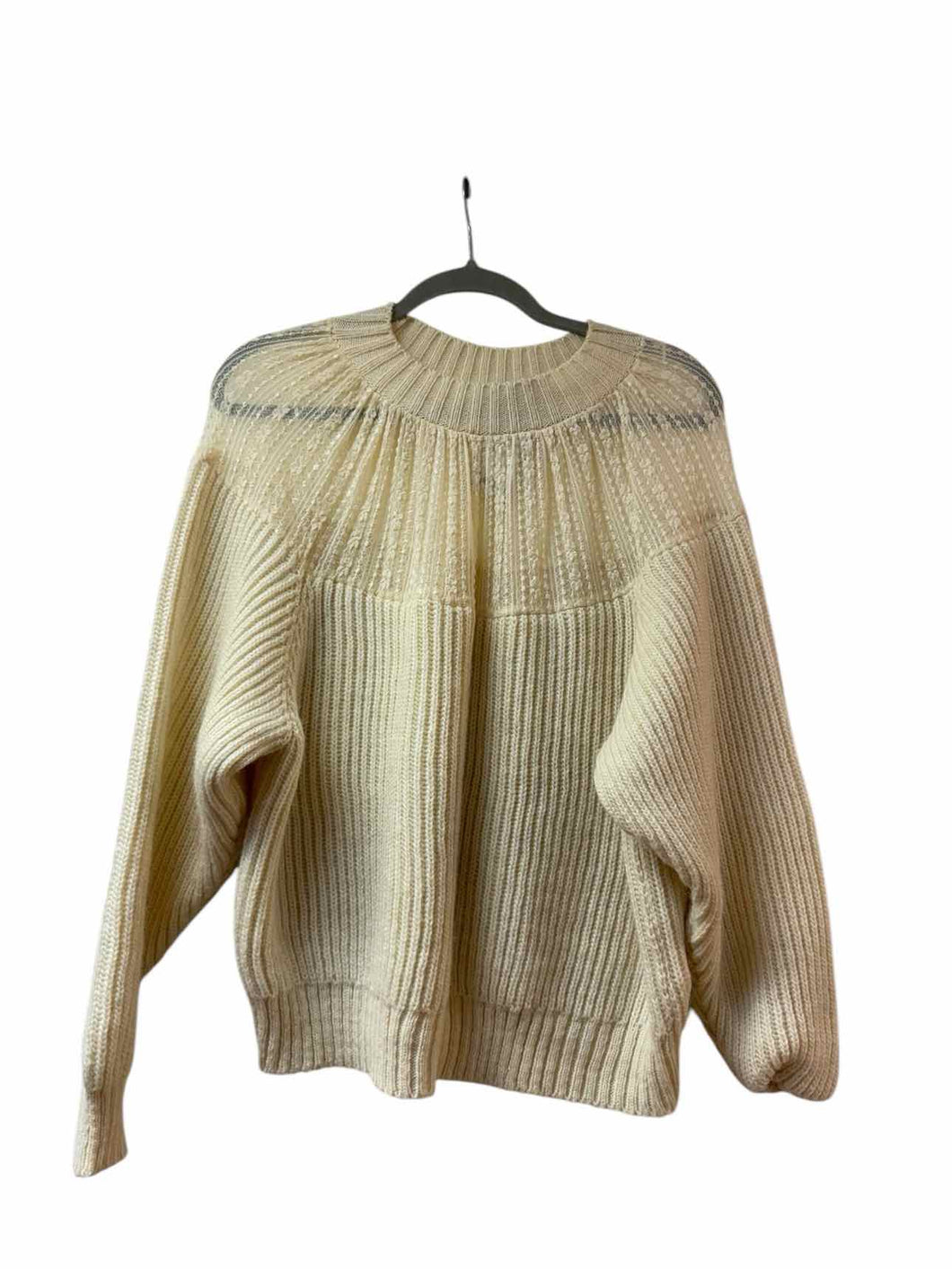 Zara Size Small Cream Pre-Owned Sweater- Ladies