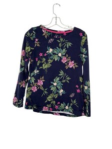 Joules Size 6 Navy Floral Pre-Owned Top- Ladies