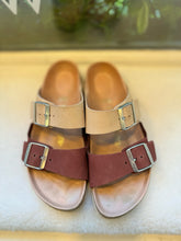 Load image into Gallery viewer, Birkenstock Size 39 Bge/Red Pre-Owned Shoes- Ladies
