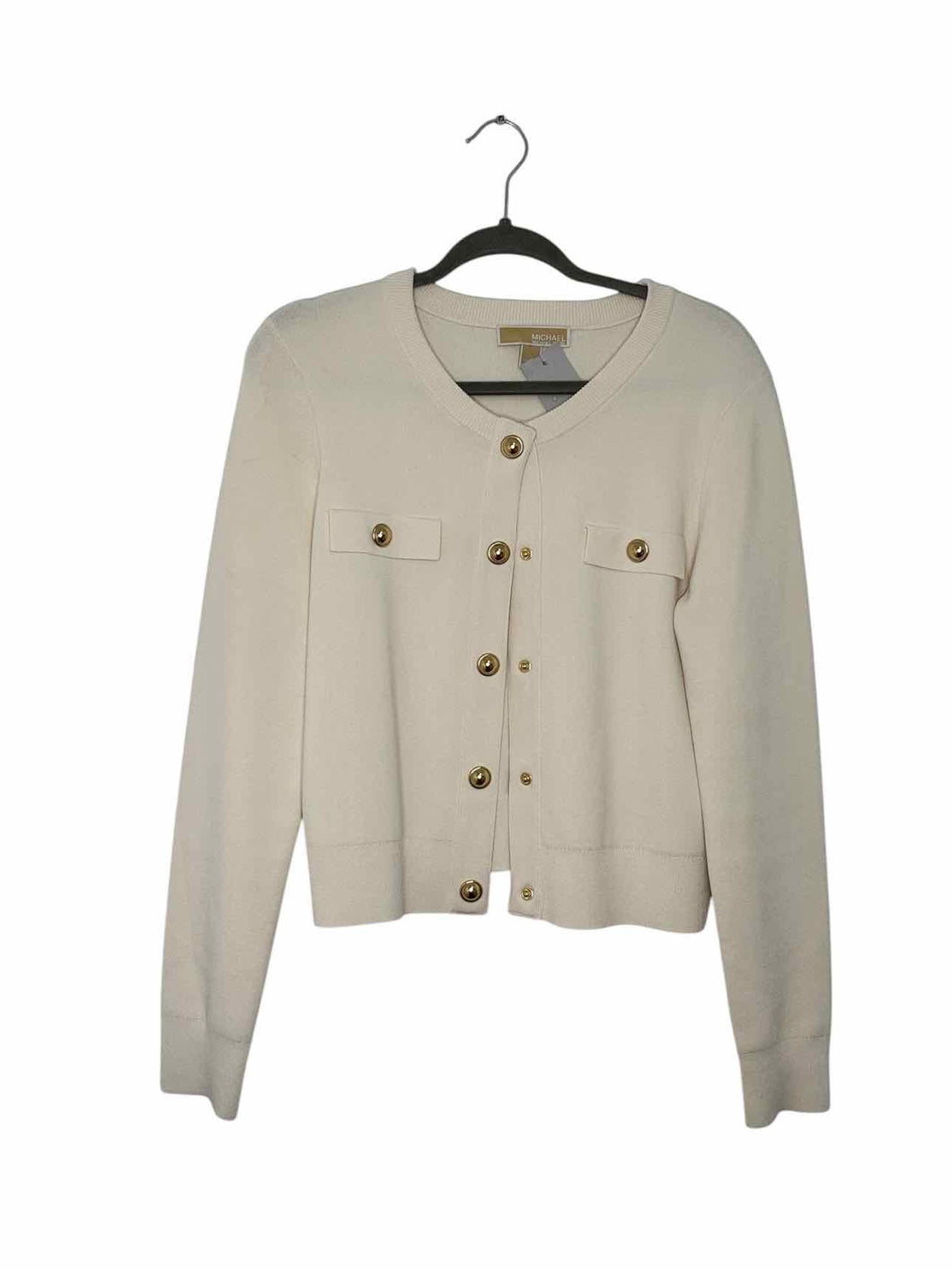 Michael Kors Size Large Cream Pre-Owned Sweater- Ladies