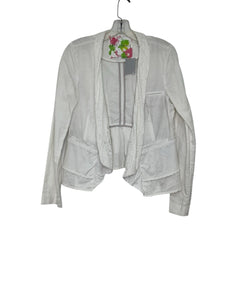 Free People Size 4 White Pre-Owned Blazer/Indoor Jacket- Ladies