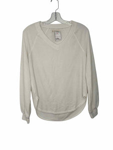 Lucky Brand Size X- Small White Pre-Owned Sweatshirt- Ladies