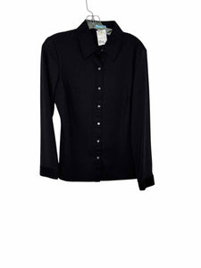 J. McLaughlin Size Large Black Pre-Owned Shirt- Ladies