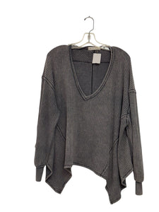 Free People Size X- Small Grey Pre-Owned Top- Ladies