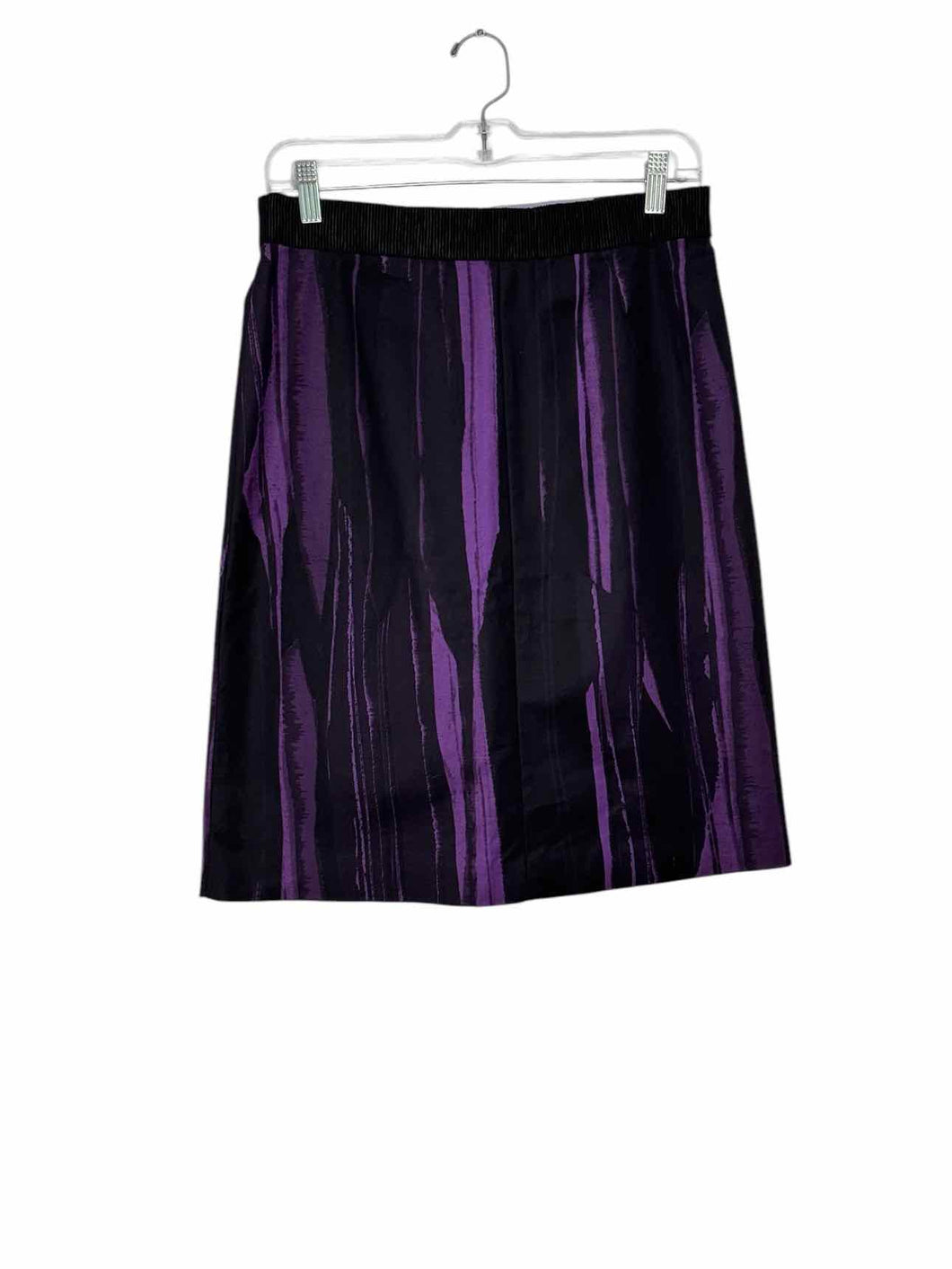 Vera Wang Lavender Size 4 Black Print Pre-Owned Skirt- Ladies