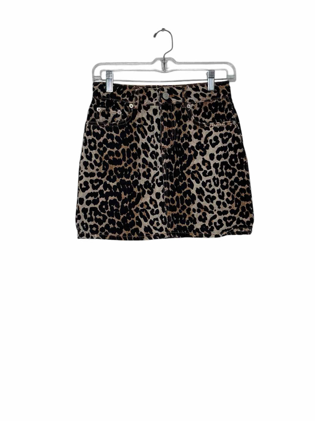 Ganni Size XS/S Animal Print Pre-Owned Skirt- Ladies