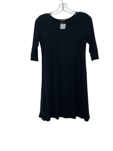 Eileen Fisher Size X- Small Black Pre-Owned Dress- Ladies