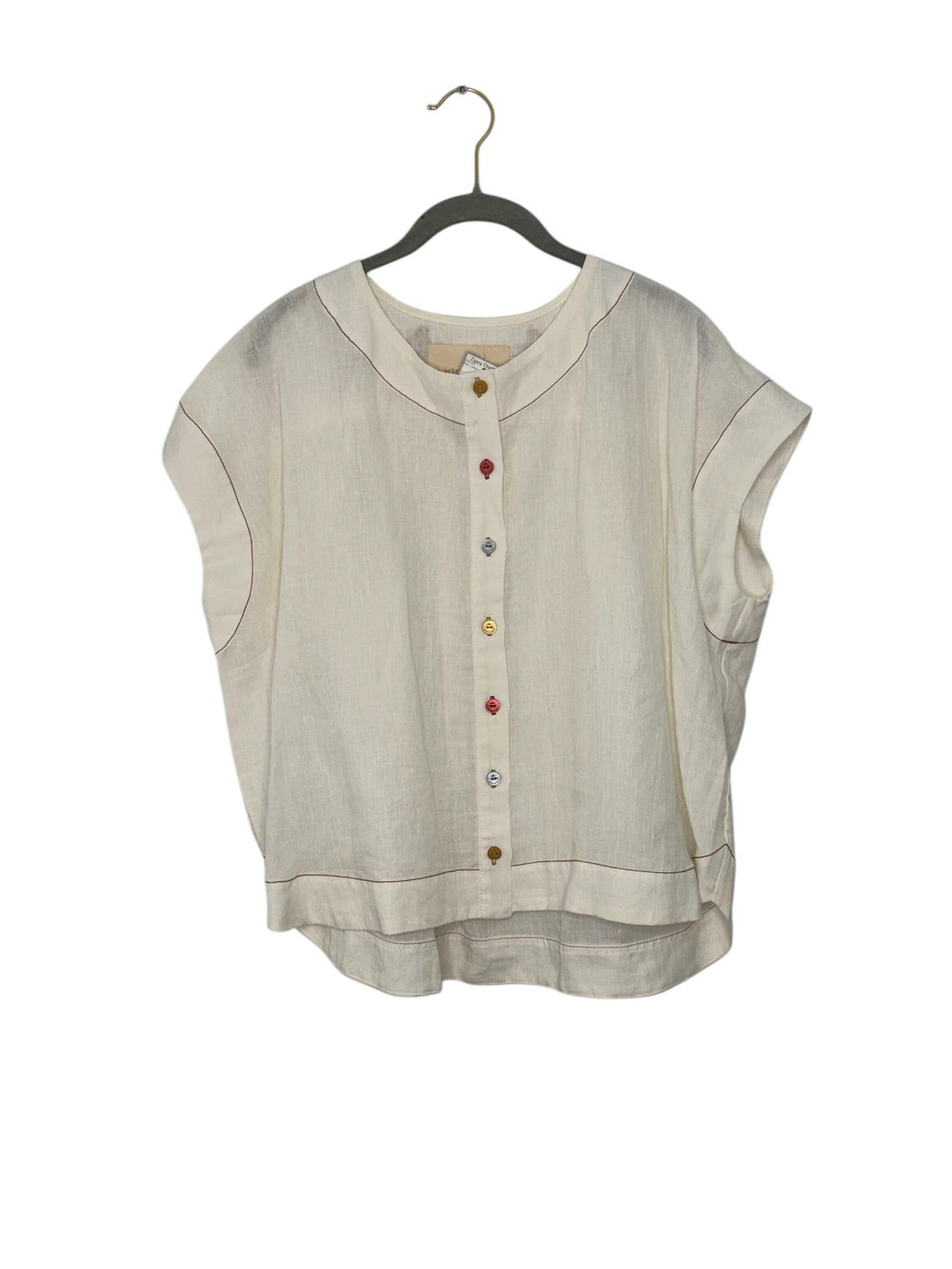 Size Small Ivory Pre-Owned Shirt- Ladies