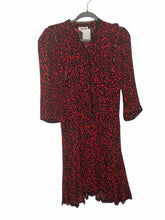 Load image into Gallery viewer, Zadig &amp; Voltaire Size Small Red Print Pre-Owned Dress- Ladies
