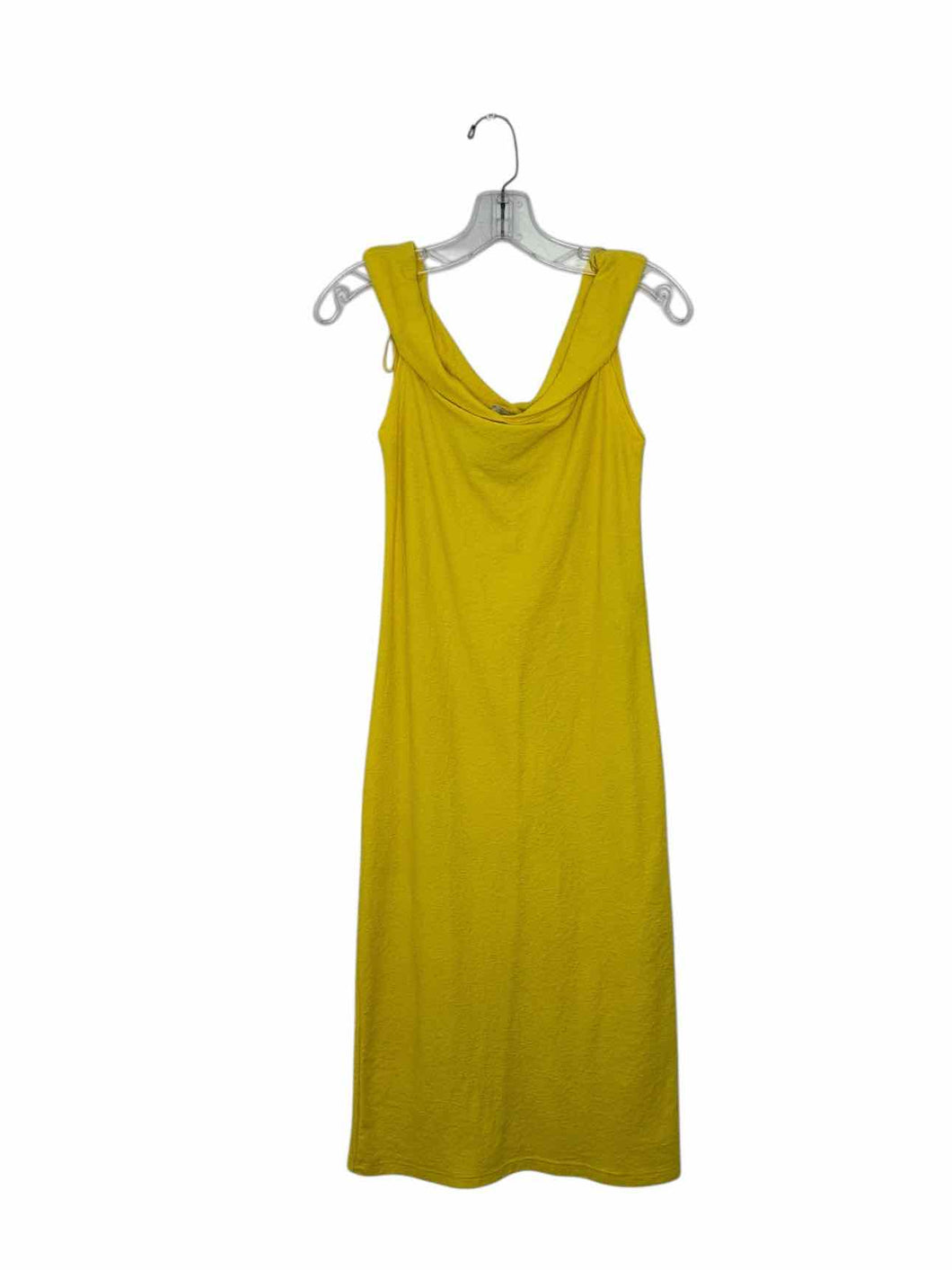 Zara Size Small Neon Yellow Pre-Owned Dress- Ladies