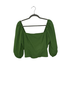 Abercrombie Size Large Green Pre-Owned Top- Ladies