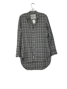 Frank & Eileen Size Medium Grey Plaid Pre-Owned Shirt- Ladies