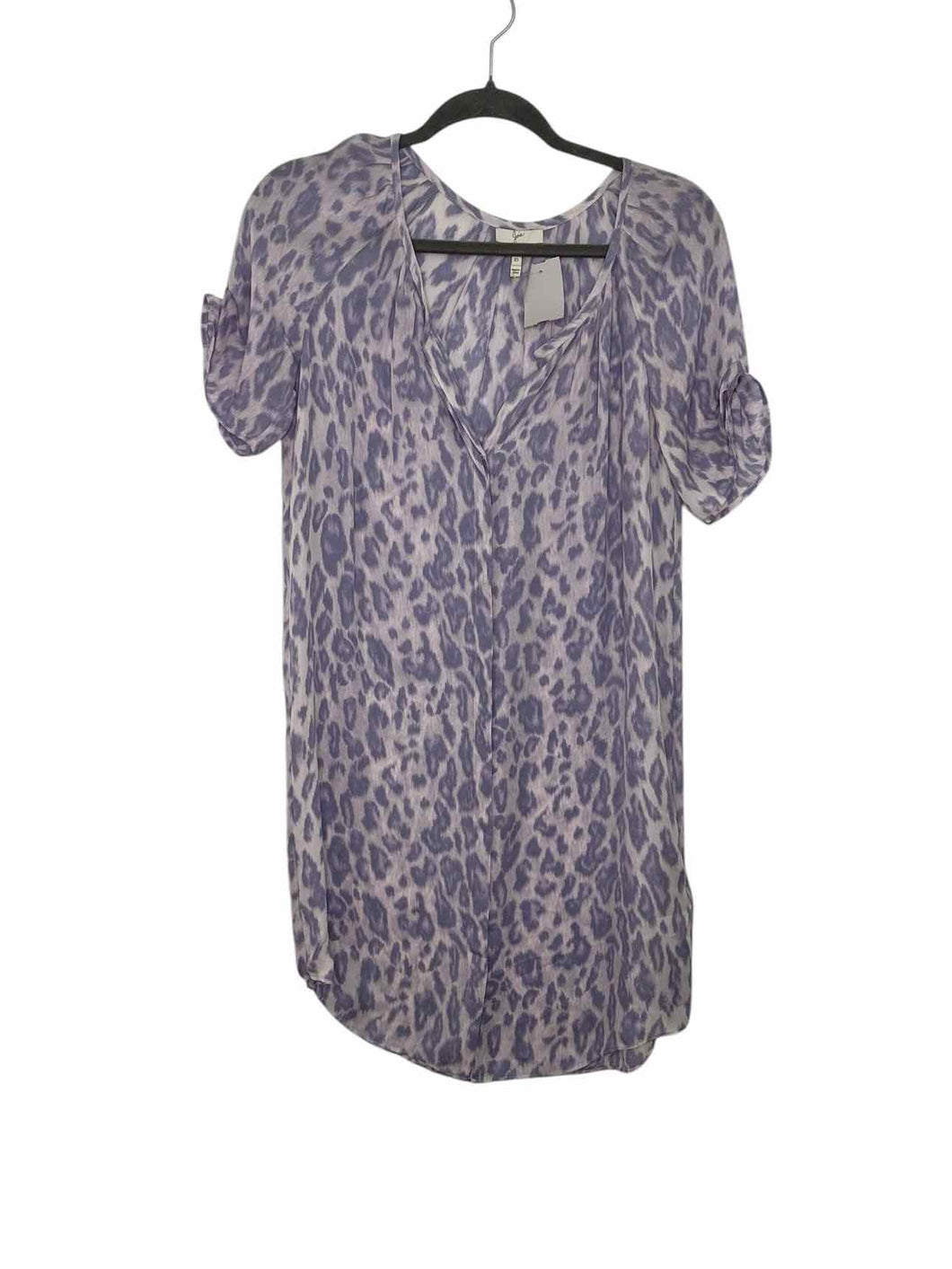 Joie Size X- Small Lavender Print Pre-Owned Dress- Ladies