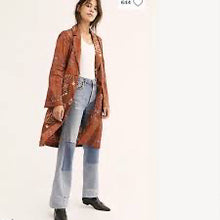 Load image into Gallery viewer, Free People Size X- Small Rust Print Blazer/Indoor Jacket- Ladies
