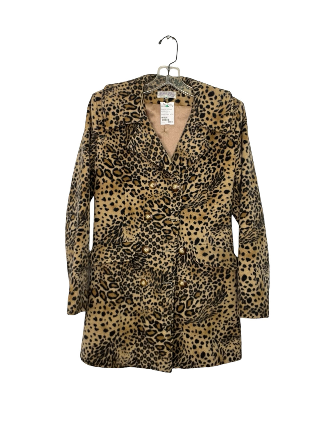 Size Medium Animal Print Pre-Owned Jacket- Ladies