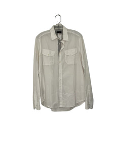 Zara Size M White Pre-Owned Shirt- Mens