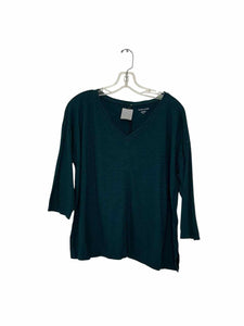 Eileen Fisher Size Medium Green Pre-Owned Top- Ladies