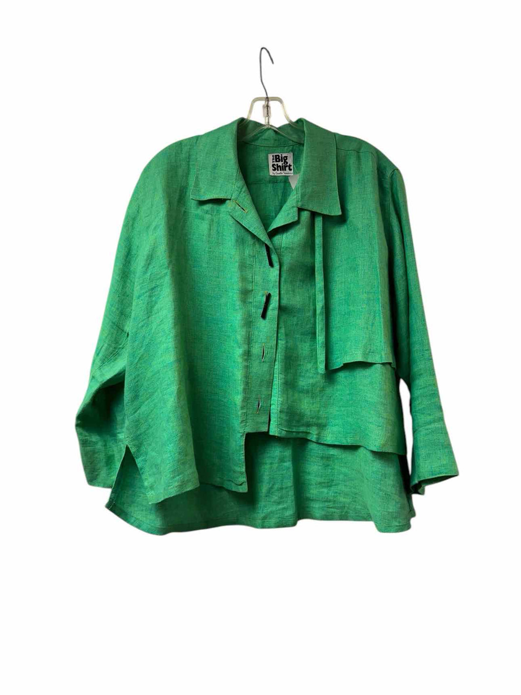 Size Large Green Pre-Owned Shirt- Ladies