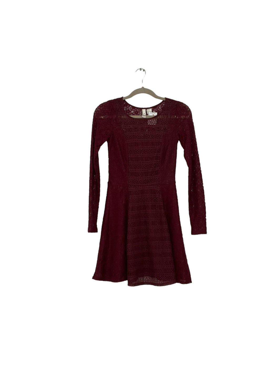 H&M Size 2 Burgundy Pre-Owned Dress- Ladies