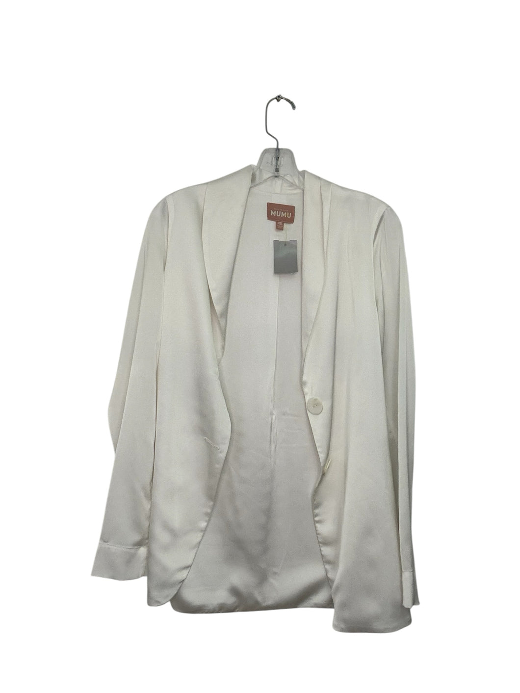 Show Me Your Mumu Size X- Small White Pre-Owned Blazer/Indoor Jacket- Ladies