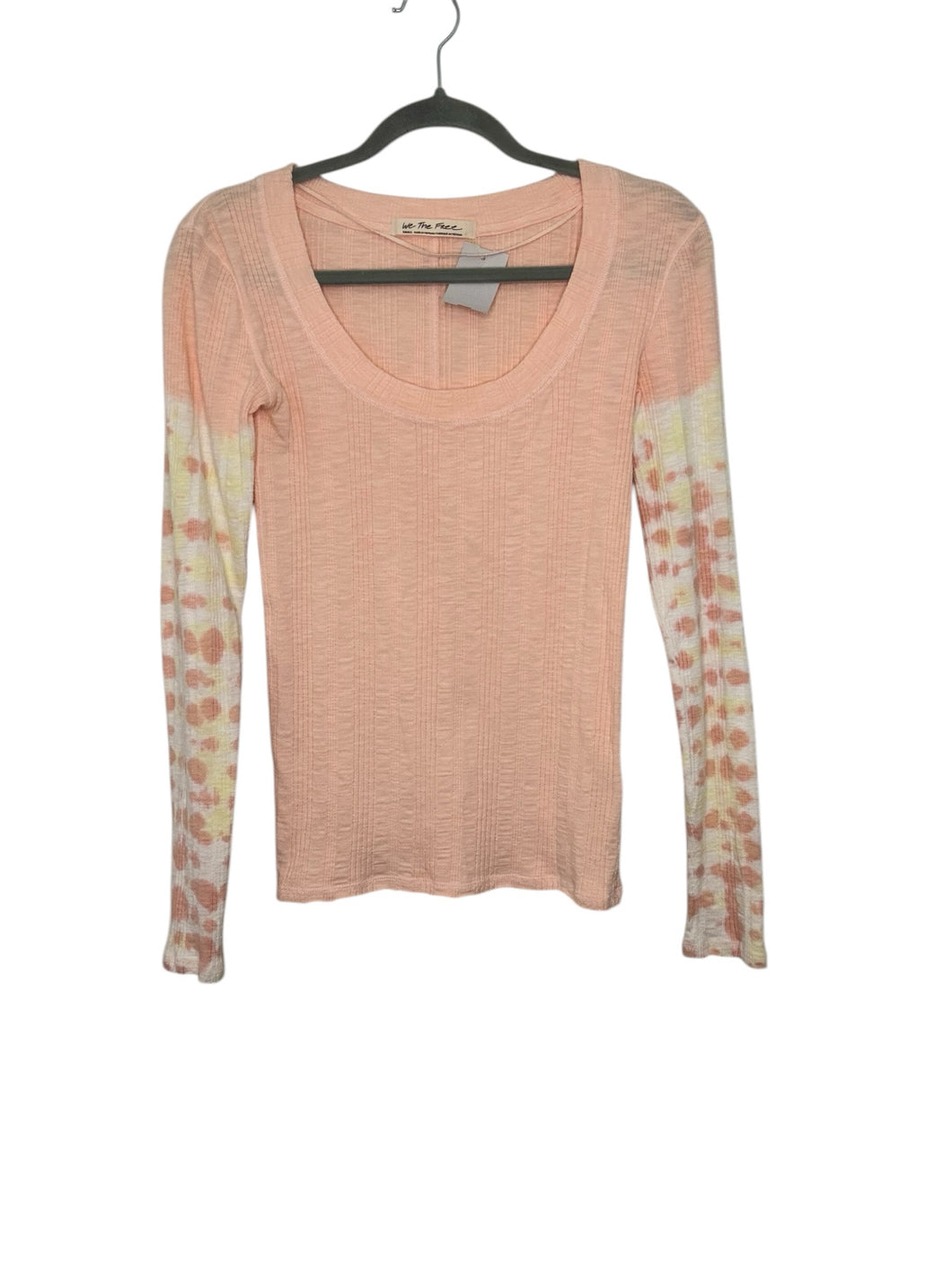 Free People Size Small Peach Pre-Owned Top- Ladies