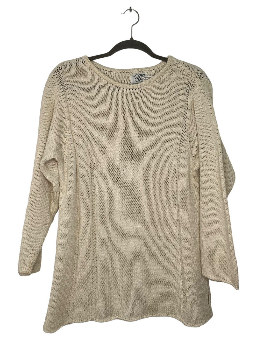 Margaret O'Leary Size S/M Cream Sweater- Ladies