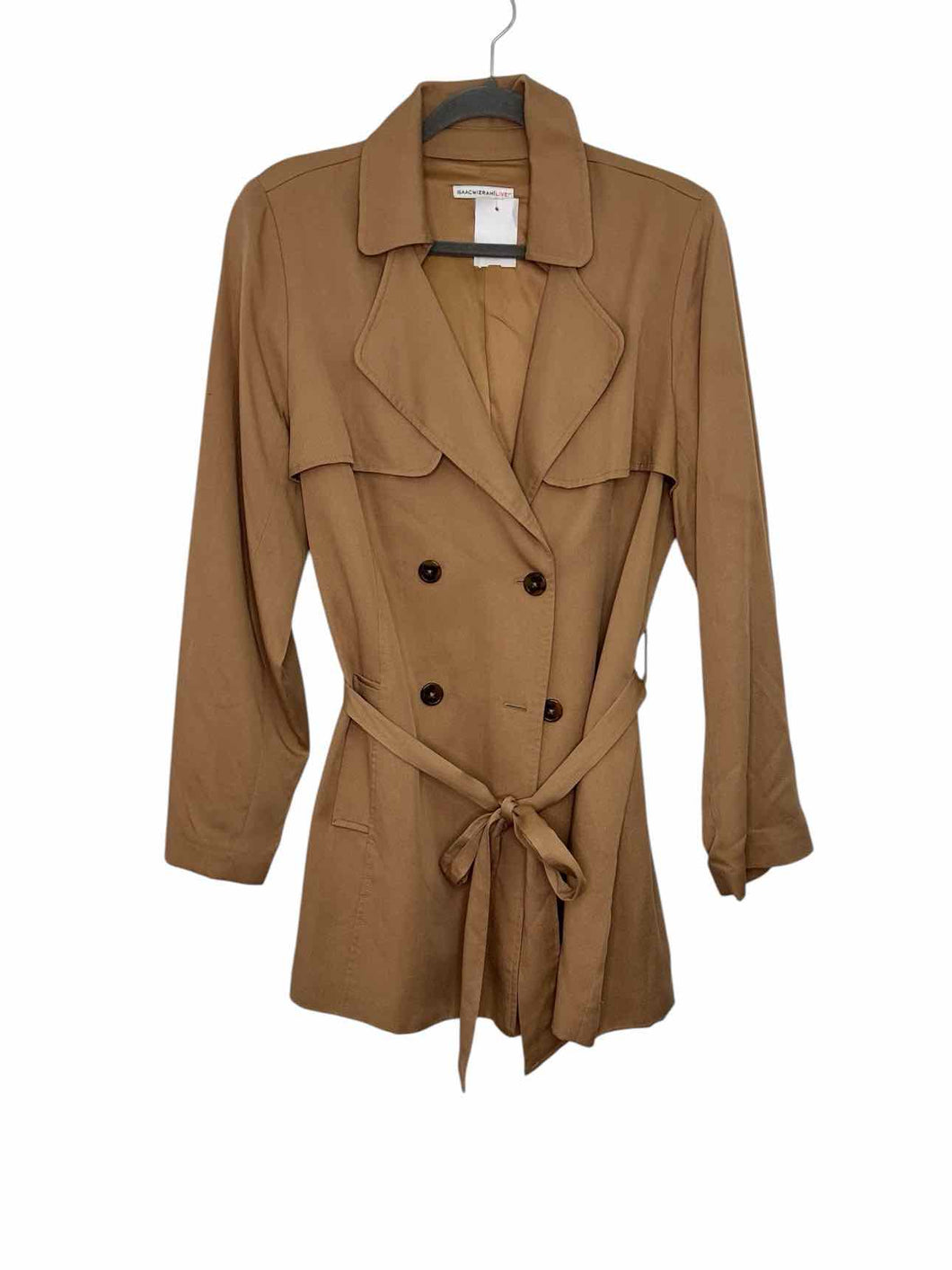 Isaac Mizrahi Live Size 12 Tan Pre-Owned Jacket- Ladies